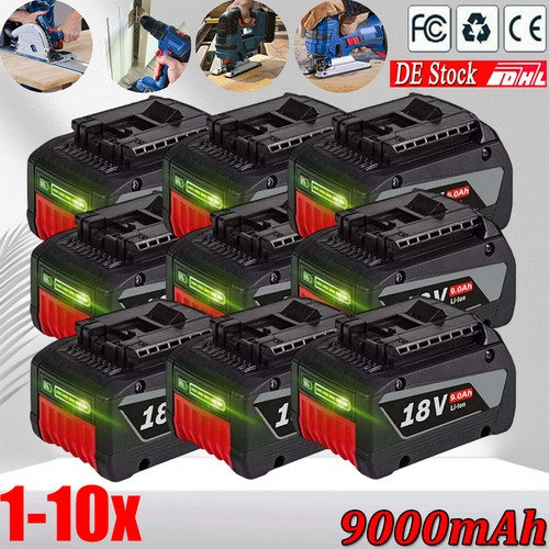 10x akku für bosch bat618 - akku,